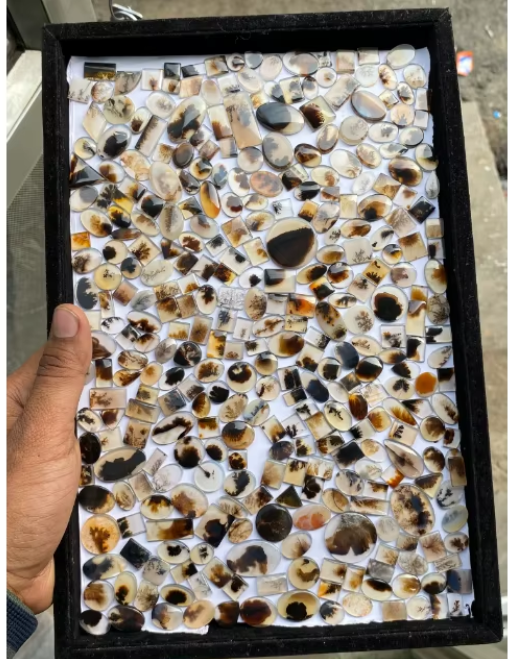 AAA+ Shazar Dendrite Agate Cabochon Scenic Dendritic Agate Cabochon Natural Shazar Dendrite Gemstone Mix Shape Shazar Agate