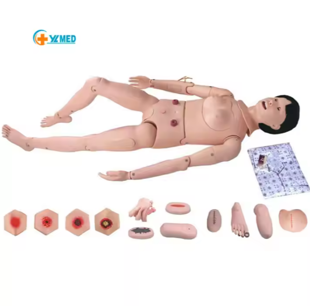 Care patient mannequin multifunctional demonstration mannequin body care skills training mannequin life-size full body female