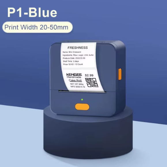 2 Inch Gold Jewellery Label Printer Thermal Wireless Cellphone Mini for Bluetooth Special Sticker 20-50MM Interface Stock