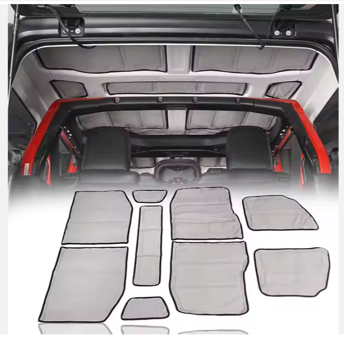 OVOVS Headliner Hardtop Heat Insulation Kit for 2018-2020 Jeep Wrangler JL 4-Door