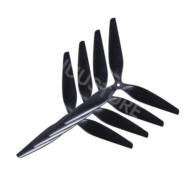 HQ Macroquad Prop 10X5X3 9X5X3 1050/9050 10inch 9inch 3 blades Black Carbon Reinforced Nylon Propeller for FPV Drone