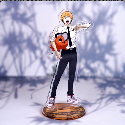 5 Styles 16CM Chainsaw Man Denji Power Makima Anime Acrylic Stand Plate Toy Cartoon Standing Desk Decor Props