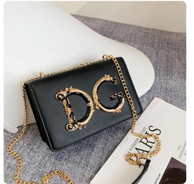 Classic PU Leather Women's Shoulder Bag Square Flip Sma