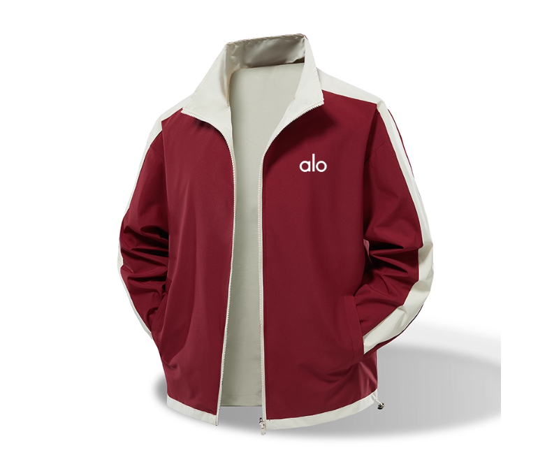ALO spring and autumn men's jacket retro loose trendy brand flight suit front and back wear new style jacket jacket