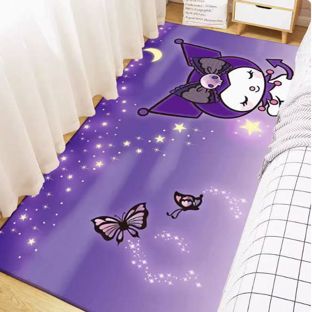 Sanrio cinnamon dog carpet bedroom cute cartoon dirt-resistant bedside blanket living room sleeping and sitting coffee table mat