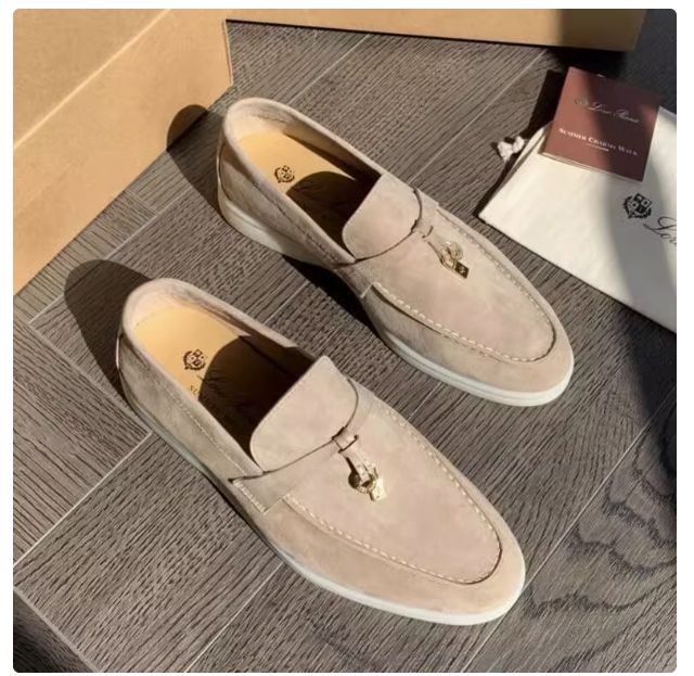 New men's shoes 24 spring style loafers soft sole British style slip-on lazy large size single shoes for men