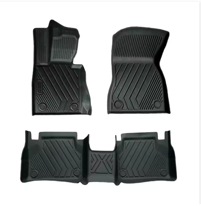 All Weather Full Set 5D 3D TPE Car Carpet Floor Mats Easy to Clean Designed for BMW 5 Series 530Li, 525Li, and Facelifted M