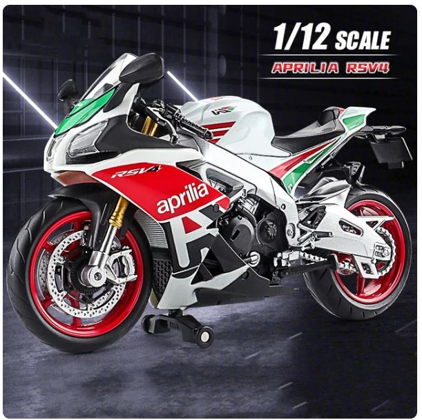 1/12 Aprilia RSV4 RR1000 Toy Motorcycle RMZ City Diecast Metal Miniature Model 1:12 Racing Super Sport Collection Gift Boy Kid