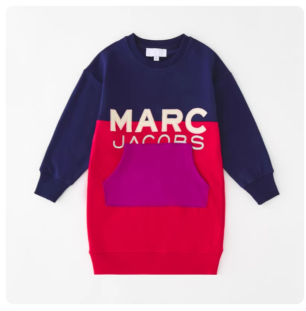 4-14 years old French style baby girl mid-length sweater dress pure cotton long-sleeved dress princess dress fashionable spring and autumn