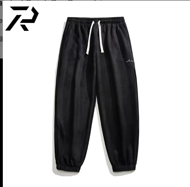 Wholesale Men's Cotton Joggers Pants Custom 3D Puff Printed Sweatpants Lace Pleat Stripe Painted Quick Dry Drawstring