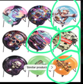 Ciga Loader Machine Includes Metal Rolling Tray Foldable Stand Filler Rolling Console Trays
