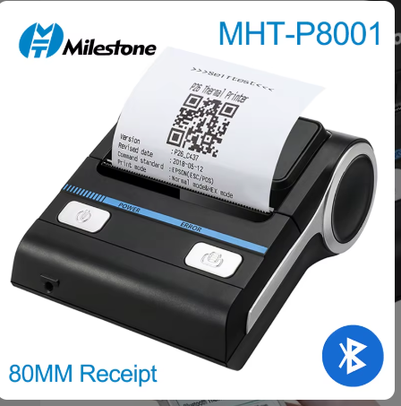 MHT-P8001 Portable Mini Handheld 80mm Mini Mobile Thermal Receipt Printer