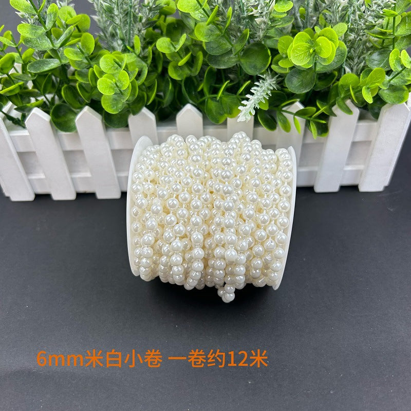 DIY wedding pearl necklace, imitation pearl chain, wedding venue decoration, pearl curtain scene setup materials