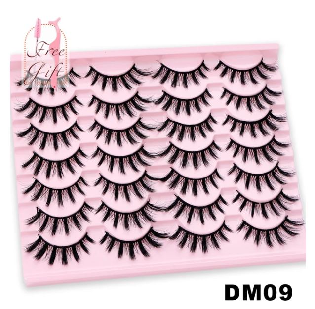 AYRMILLA Natural False Eyelashes 5/10/14Pairs Dramatic 3D Mink Lashes Thick Fake Eyelash Extension Faux Cils Makeup maquiagem