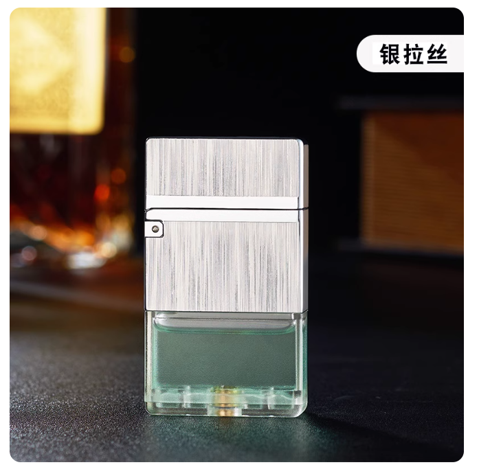 New Yubang Tianhe transparent warehouse creative loud sound steel sound grinding wheel personality trendy men's gift kerosene lighter