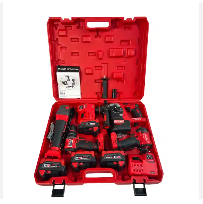 21v the Best Lithium Battery Cordless Electric Drill Power Drilling Machines Brushless Drill Tools Combo Set