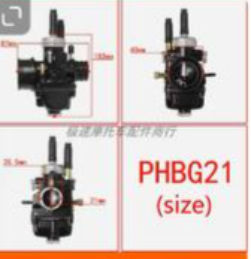 Carburetor PHBG DS black 17/19/21mm For Dellorto jog50-90 DIO motorcycle