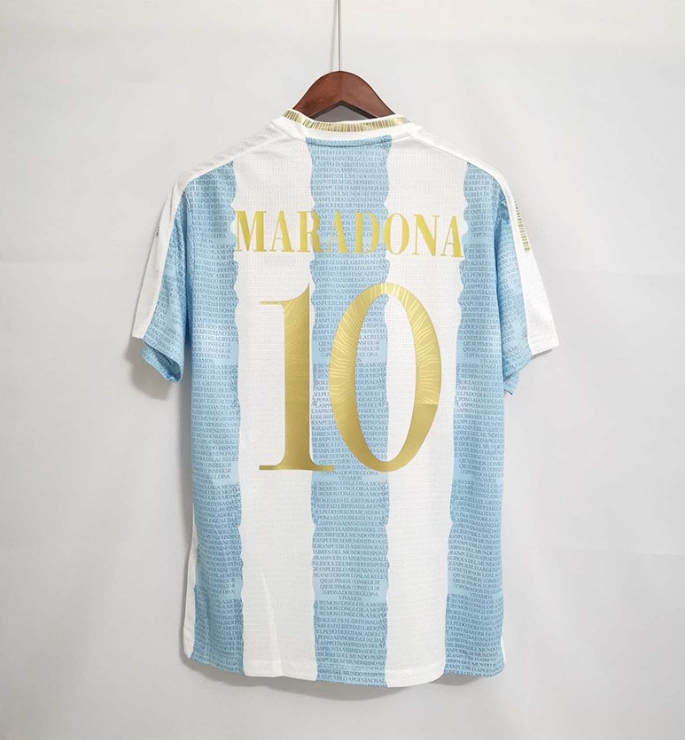 Argentina commemorative football jersey Maradona Argentina jersey shirt MARADONA