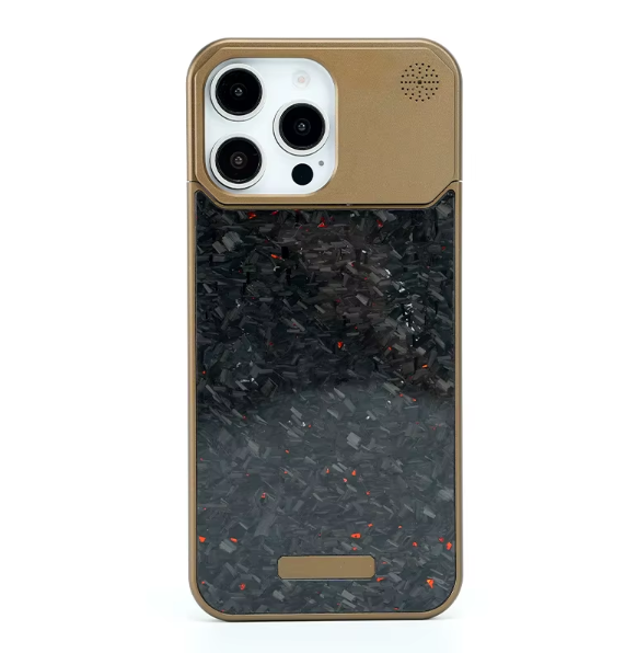 Aluminium Alloy Fragrance Carbon Fibre Magnetic Phone Cover for iPhone 16 Pro Max Case for iPhone 12~16 Phone Case