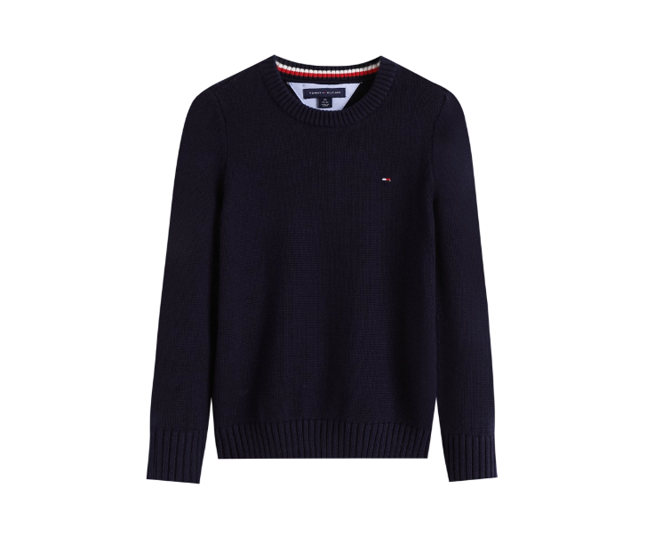 Fashion brand autumn and winter boys sweater new children's knitted sweater round neck pullover knitted sweater primary and secondary school students pure cotton sweater