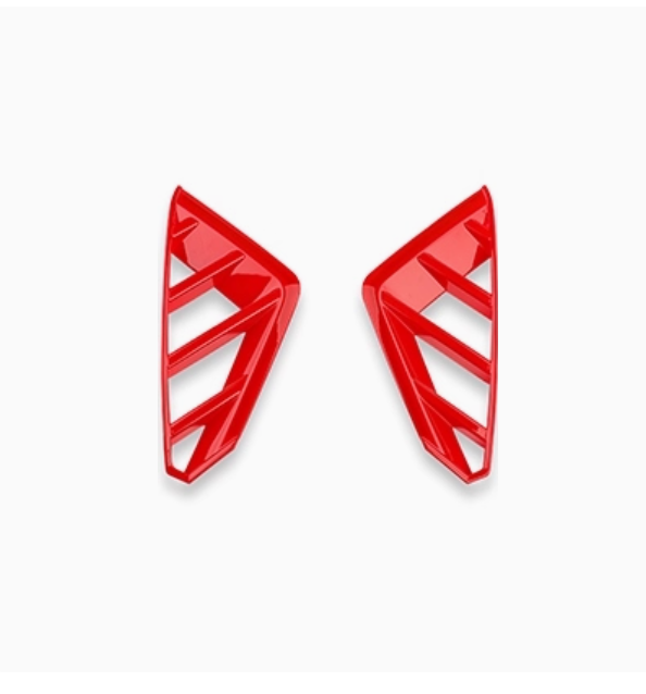 Suitable for 2023-25 Hyundai Elantra N model front fog lamp outlet carbon fiber texture decoration