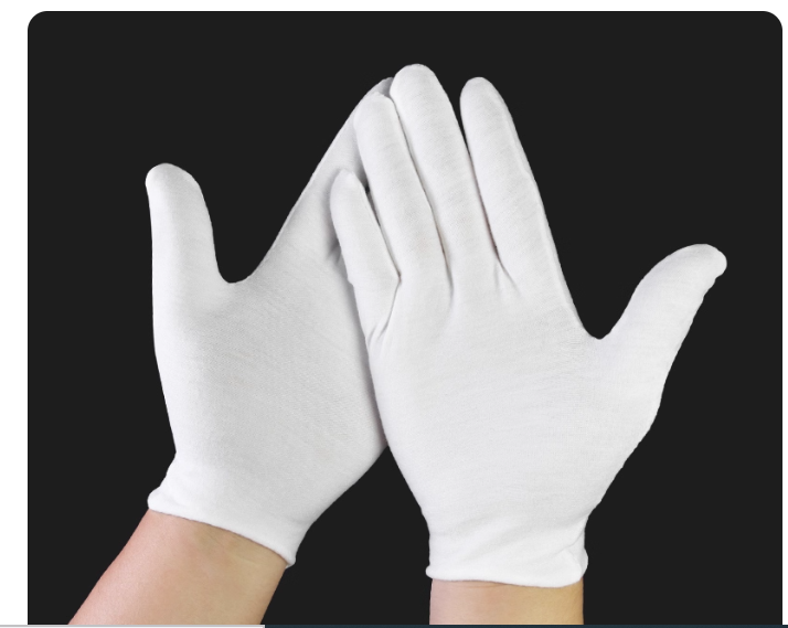 White gloves etiquette thin non-cotton driving playing playing jersey work concierge white gloves large package wholesale