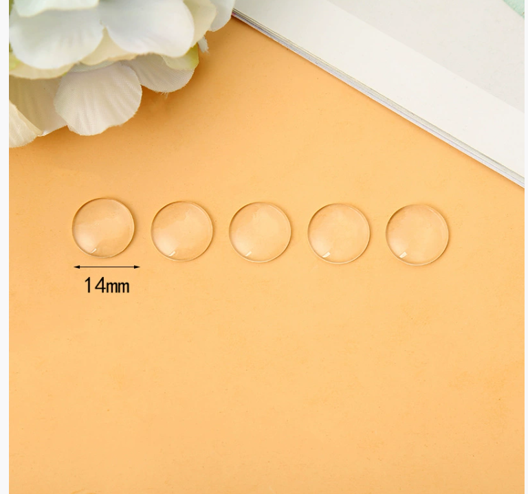 DIY time gem blythe ultra-thin 14mm doll eye glass patch Doll eye patch
