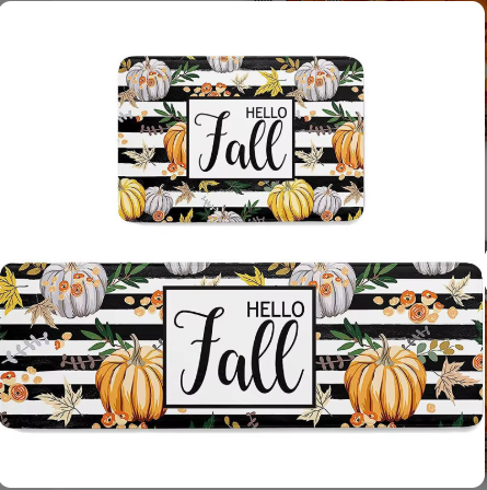 2024 2PCS Halloween Decorations Carpets and Rugs Kitchen Rugs Runner Cool Area Rugs Bedroom Bathroom Mat