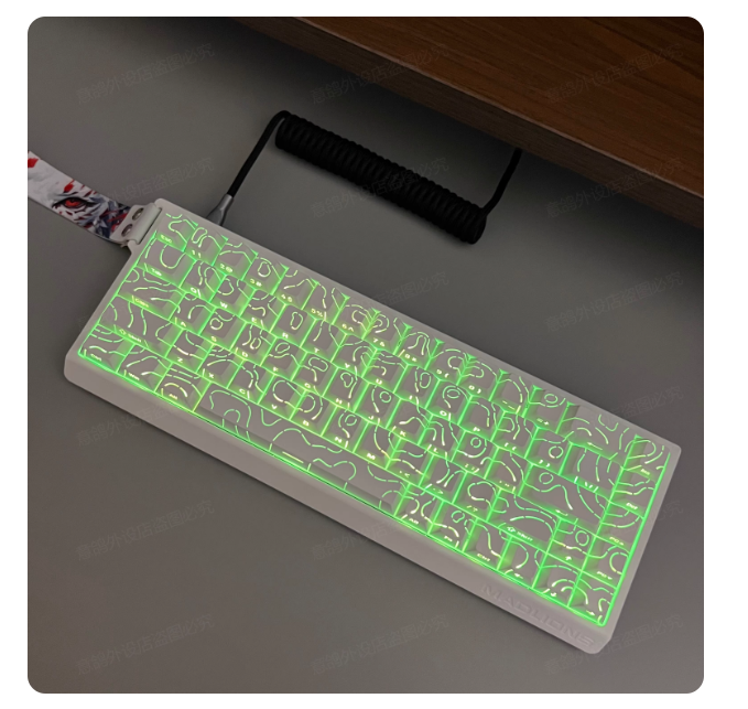 Contour 4.0 line with backlighting, original height compatible with MAD60Ace68made68EZ60 Night Demon keycaps