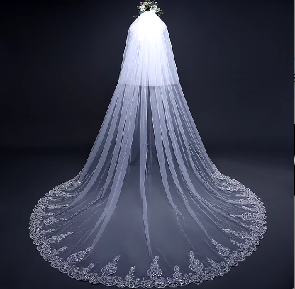 New Style Hot Lady Tulle Wedding Bridal Veil Lace Wedding Veil Wholesale