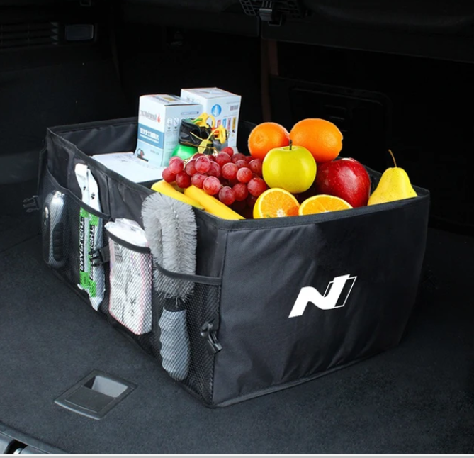 For Hyundai i30 Tucson nx4 i20 Kona Veloster Elantra n nline Sonata N Foldable Car Trunk Storage Box Car Stowing Tidying Case