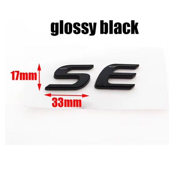 1pcs 3D ABS SE LE XSE Car logo letter sticker Rear Bumper tail door trunk sticker car rear Emblem sticker styling Accessories