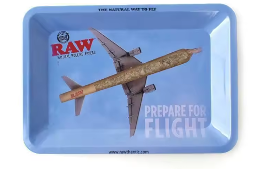 18*12.5cm Tobacco Dry Herb Vape Rolling Tray Cigarette Smoking Tool Lighter Metal Ashtray