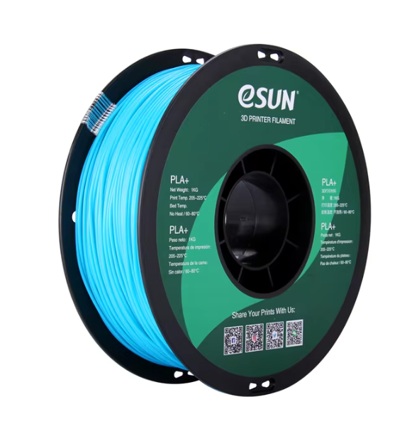 eSUN 3D Printer Filament PLA+ 1.75mm Dimensional Accuracy +/- 0.03mm 1KG (2.2 LBS) Spool 3D Printing Material For 3D Printers