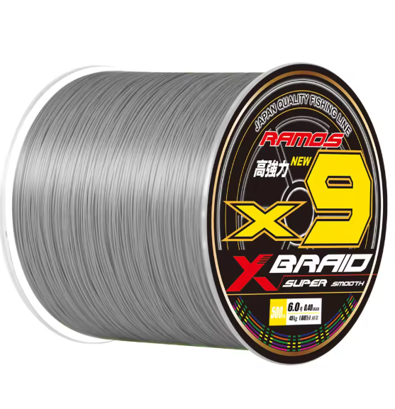 ZUKIBO RAMOS 9 Strands Braided Fishing Line Japan Super Smooth PE Multifilament Fihsing Line Abrasion Resistance Saltwater Line