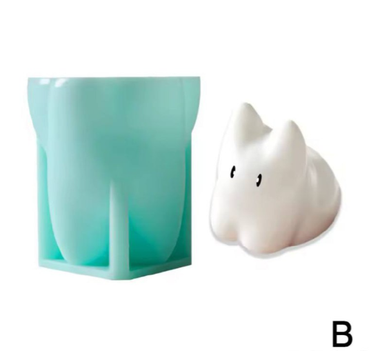 3D Cat Silicone Mold DIY Mousse Cake Jelly Pudding Candle Mold Wax Candle Making Ice Tray Soap 3D Pudding Mold Home Decoration