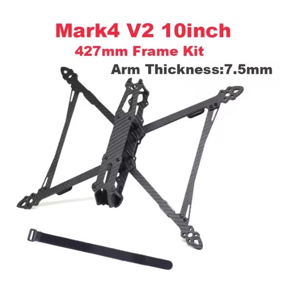 Mark4 V2 Mark 4 8inch 367mm / 9inch 387mm/10inch 427mm 3K Full Carbon Fiber TrueX Frame for FPV Camera Kit Done