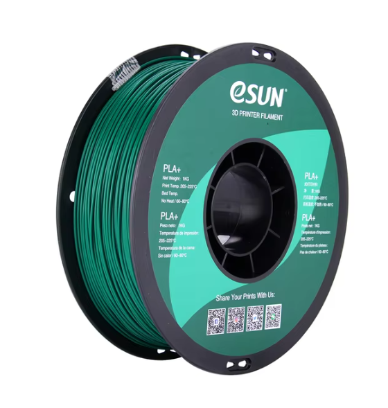 eSUN 3D Printer Filament PLA+ 1.75mm Dimensional Accuracy +/- 0.03mm 1KG (2.2 LBS) Spool 3D Printing Material For 3D Printers