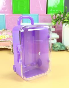24pcs Mini Trunk suitcase Luggage Suitcase Kids Toy Dolls Accessories Candy Box Gift Cartoon gift box kis favor decor