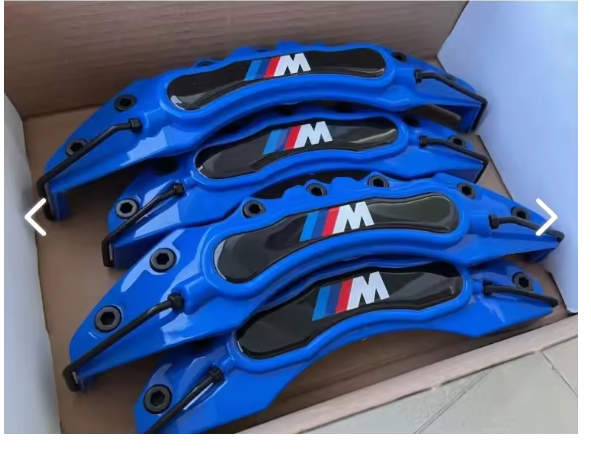 Blue Caliper Cover 4 Pieces with M Logo for BMW vehicle