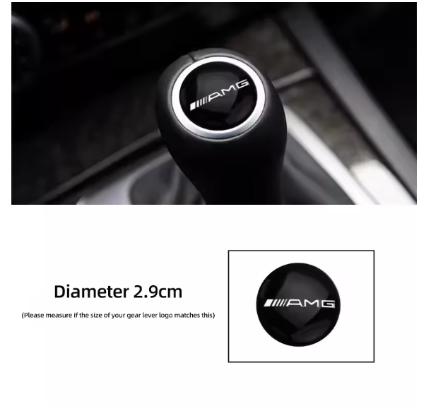 Car Gearbox Control Lever Sticker Shift Handle Decals Accessories For Mercedes Benz AMG W204 W205 W203 W211 W212 W213 W201 W210