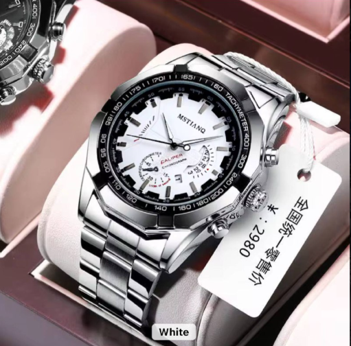 uxury Fashion Business Casual Simple Quartz clock men watch logo Stainless Steel Wristwatch Men watch