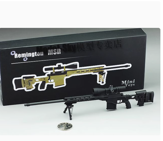 Minitoys 1:6 Remington MSR modular sniper rifle model alloy disassembly cannot be fired and can be purchased
