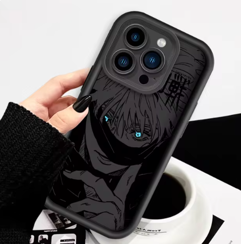 Satoru Gojo Jujutsu Kaisen Anime Eye Ladder For Apple iPhone 15 14 13 12 11 XS XR X Pro Max Plus TPU Phone Case