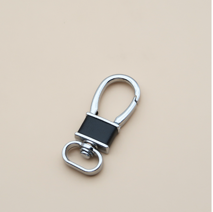 Car leather key chain business key bag hook buckle head universal bag buckle wholesale metal waist bag accessories