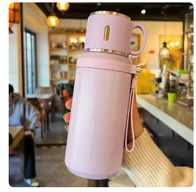 316 stainless steel thermos cup for women, food grade water cup for students, high value, large capacity cup for brewing tea with lid for going out