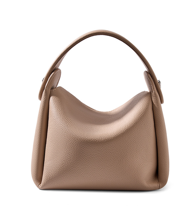 2024 new top layer cowhide versatile soft cigarette case bag female niche high-end handbag shoulder messenger bag
