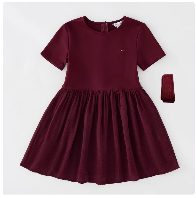 4-16 years old French style girl baby girl modal short-sleeved T-shirt dress mesh splicing dress summer