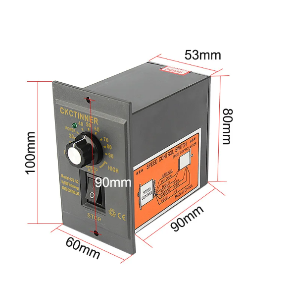 AC 220V Motor Speed Controller Pinpoint Regulator Controller Forward & Backward 15/25/40/60/90/120/180/200/250/300/400W