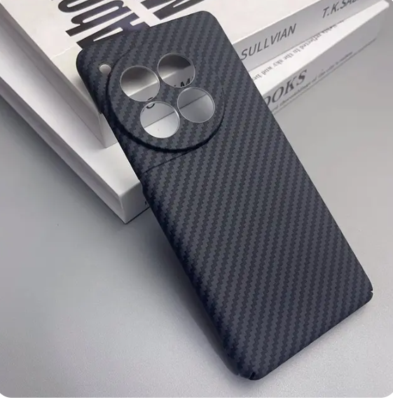 Case For Oneplus 12 PC Carbon Fiber Texture Pattern Matte Hard Cover For Oneplus 12 One Plus 1+ 12 Slim Ultra Thin Shockproof